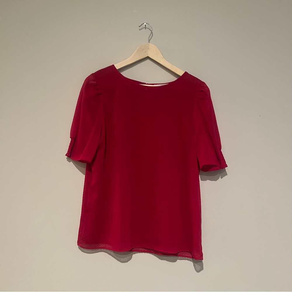 Loft Hot Pink Blouse